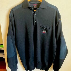 Paul and Shark sweater. Wool. Black. Large.